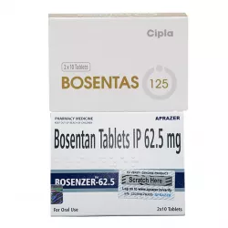 Бозентан (Bosentas Bosenzer, генерик Траклир) табл. 125мг №20