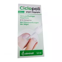 Циклополи (Сiclopoli) Циклопирокс 8% лак от грибка ногтей 3.3мл