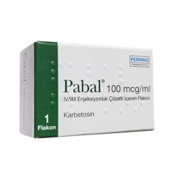 Пабал (Карбетоцин) р-р д/в/в и в/м введ 100мкг/мл амп 1шт в Биробиджане и области фото